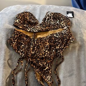 Leopard high waisted bikini